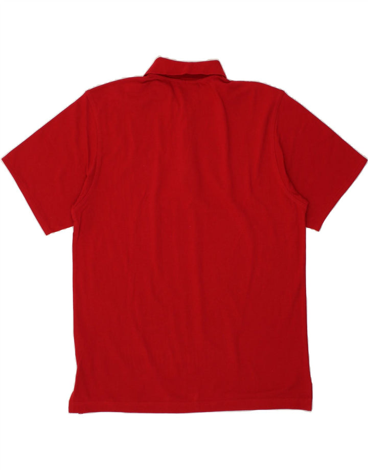 LOTTO Mens Polo Shirt XL Red Cotton Vintage Lotto and Second-Hand Lotto from Messina Hembry 