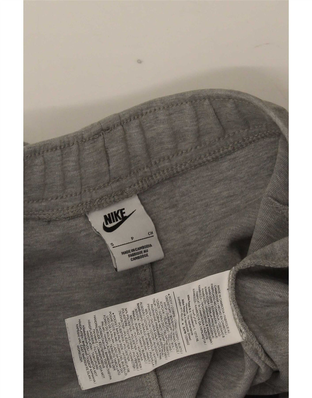 Męskie spodnie dresowe Nike, małe, szare, bawełniane