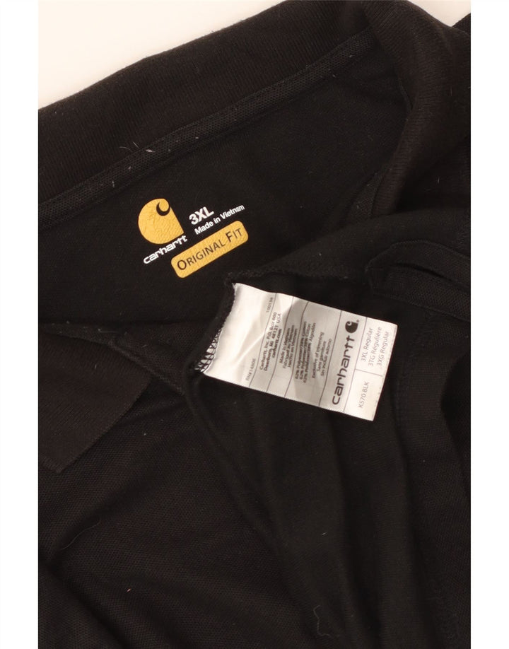 Męska koszulka polo CARHARTT Original Fit 3XL, czarny poliester