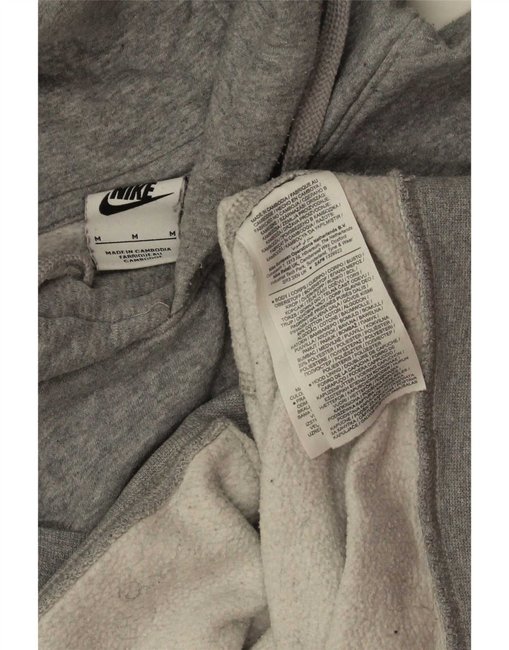 Męska bluza z kapturem Nike, średnia, szara, bawełniana nakrapiana