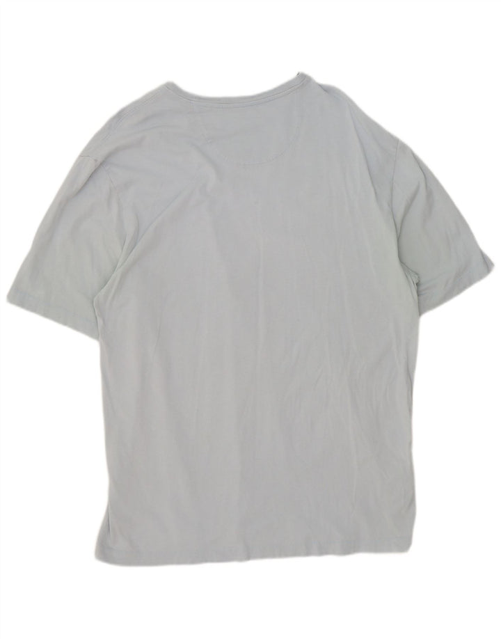 Męski T-shirt o swobodnym kroju Tommy Bahama, duży, niebieski, bawełniany
