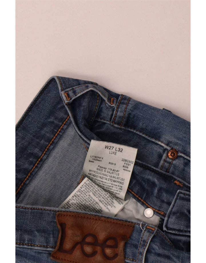 Lee Męskie Luke Slim Jeans W27 L27 Niebieskie bawełniane