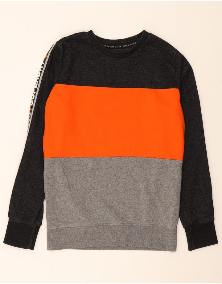 Męski sweter Superdry z grafiką, mały, wielokolorowy blok kolorów
