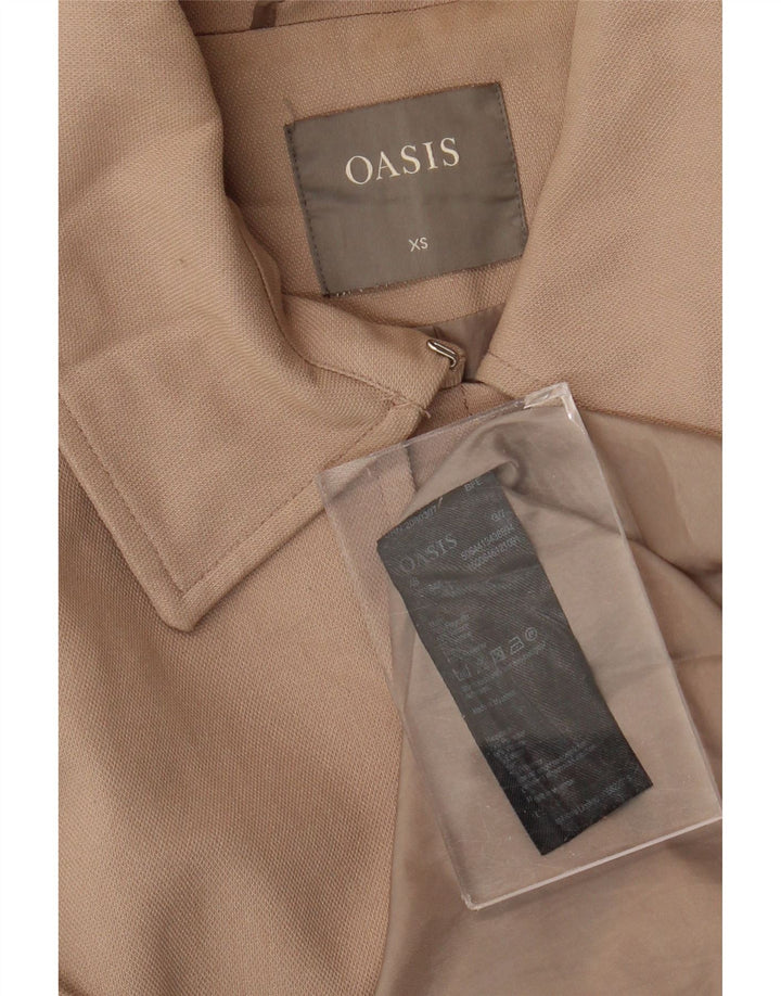Damski trencz Oasis UK 6 XS, beżowy poliester