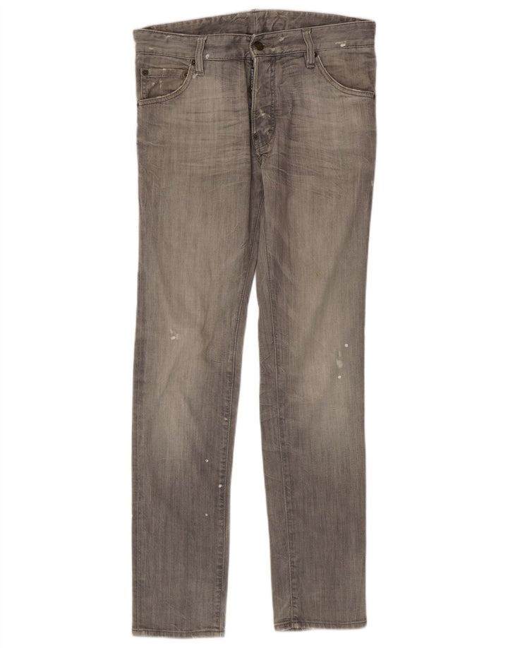 Dsquared2 Męskie jeansy skinny w trudnej sytuacji IT 46 Small W32 L32 Szare cętki