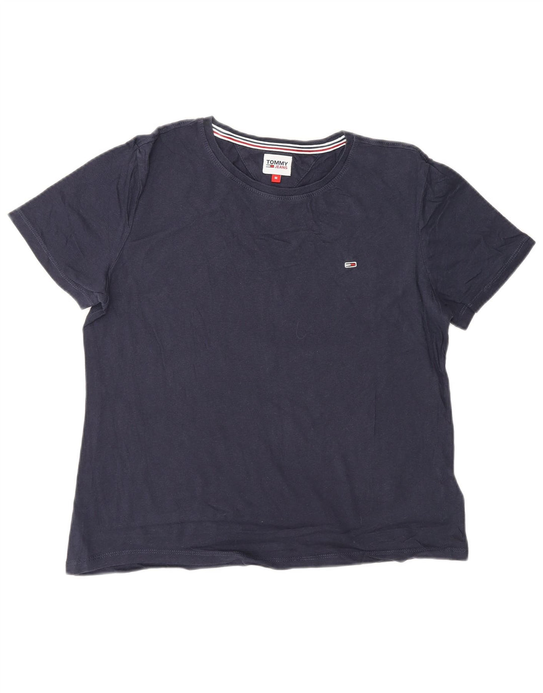 T-shirt damski TOMMY HILFIGER Top UK 14 Średni granatowy, bawełniany