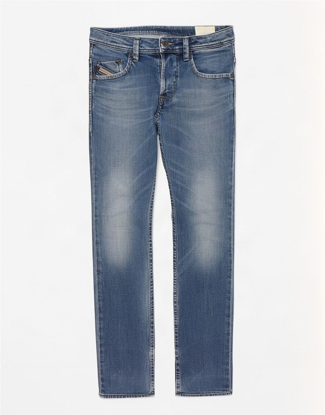 Diesel Męskie Darron Slim Straight Jeans W30 L32 Niebieskie bawełniane