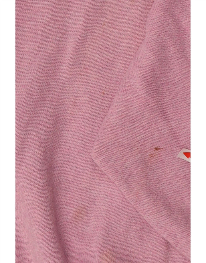 Marks & Spencer Męski sweter z dekoltem w kształcie litery V, XL, różowy, bawełniany