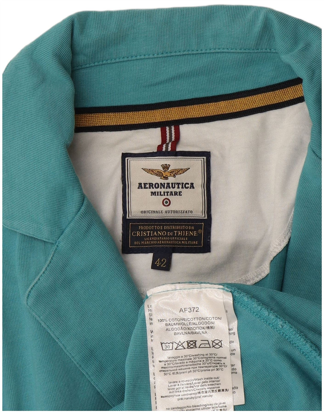 Damska marynarka zapinana na 2 guziki Aeronautica Militare IT 42, średnia niebieska bawełna