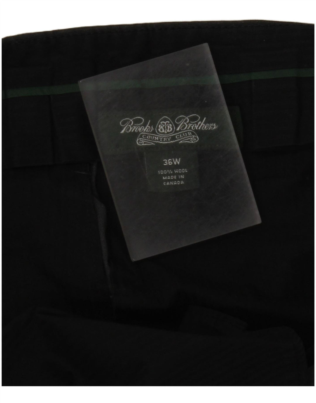 Męskie proste spodnie garniturowe BROOKS BROTHERS W36 L30 Szara wełna