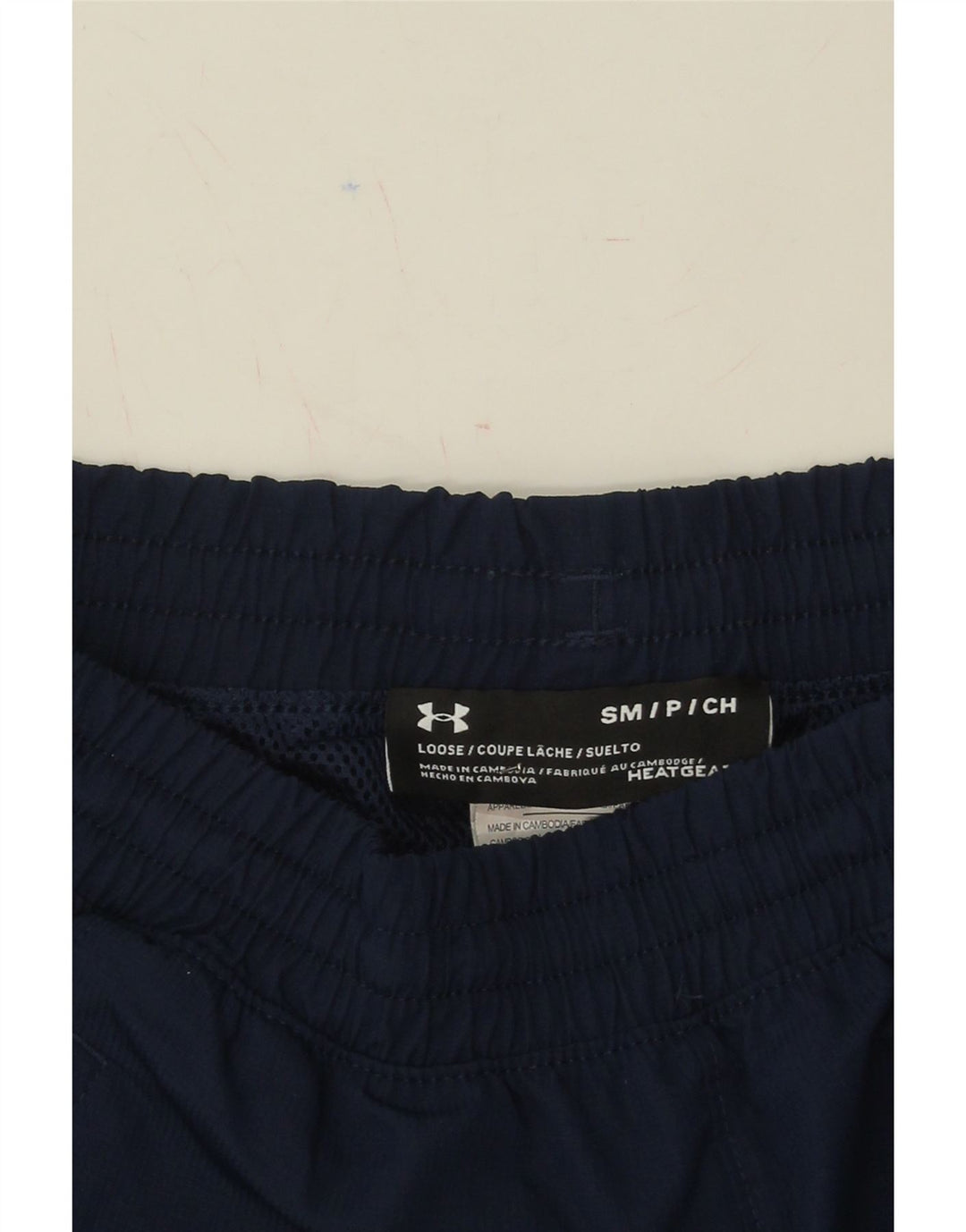 UNDER ARMOUR Mens Heat Gear Tracksuit Trousers Small  Navy Blue Polyester Vintage Under Armour and Second-Hand Under Armour from Messina Hembry 