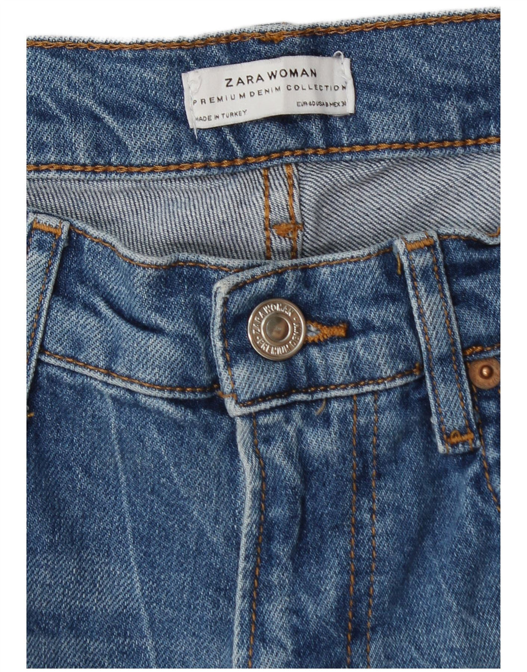 Męskie proste dżinsy Zara EU 40 Medium W31 L26 Niebieskie