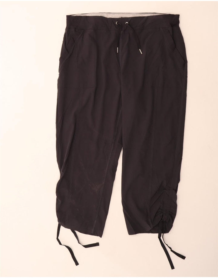 Damskie spodnie dresowe Calvin Klein Capri UK 18 XL Szary poliester