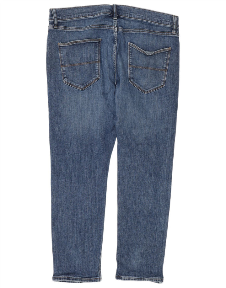 Marks & Spencer Męskie jeansy slim W34 L27 Niebieskie bawełniane