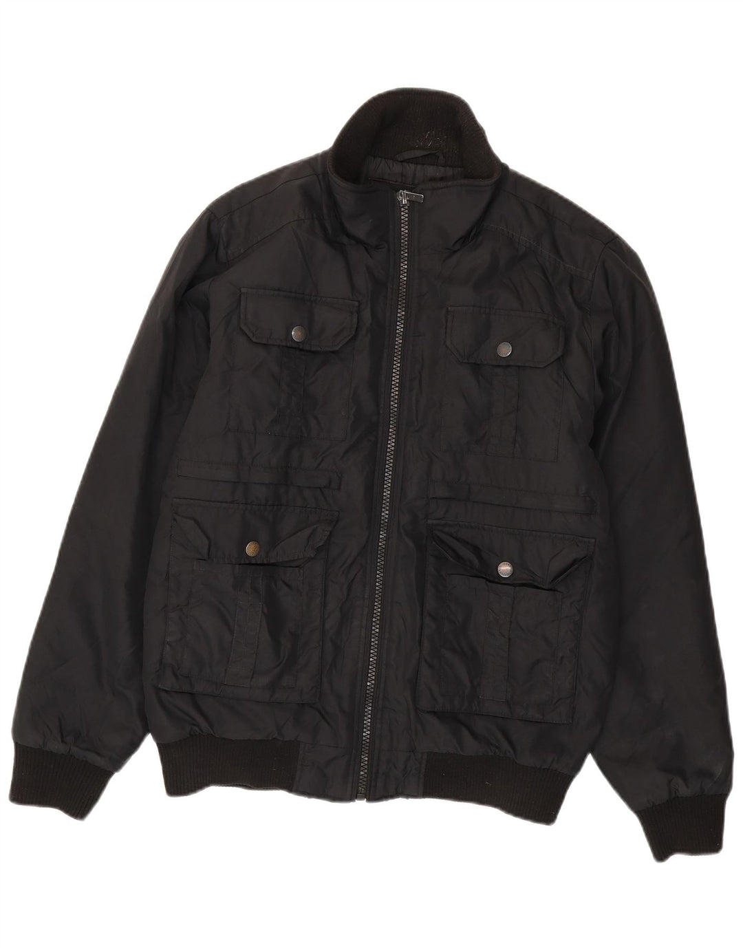 Męska kurtka bomber Jack & Jones UK 38, średni czarny poliester