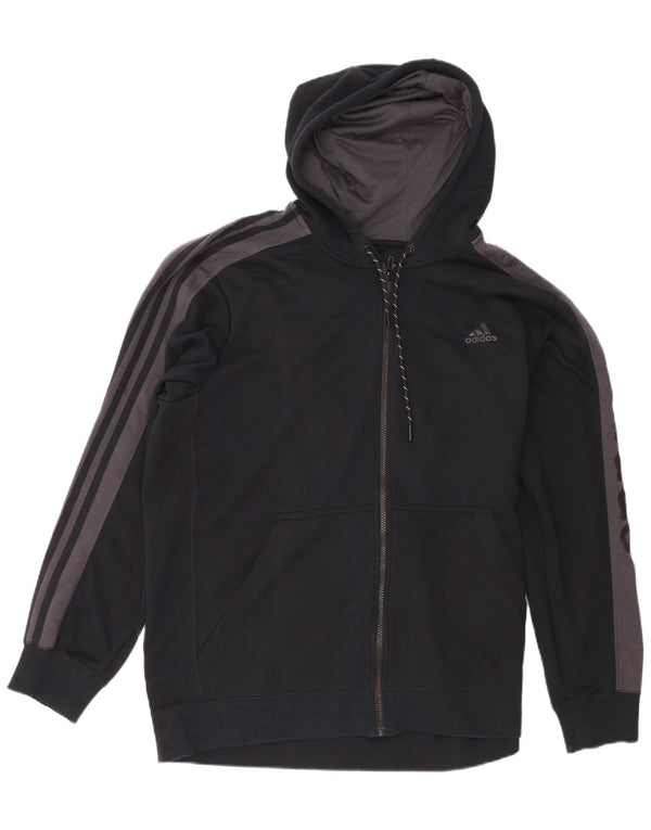 Adidas Męskie Climalite Graphic Zip Sweter Z Kapturem XL Czarny Kolorblok