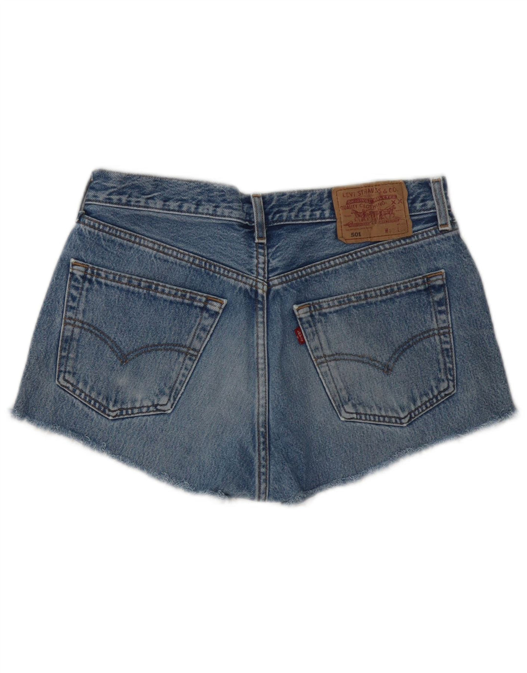 Damskie spodnie jeansowe Levi's 501 W32, duże, niebieskie, bawełniane