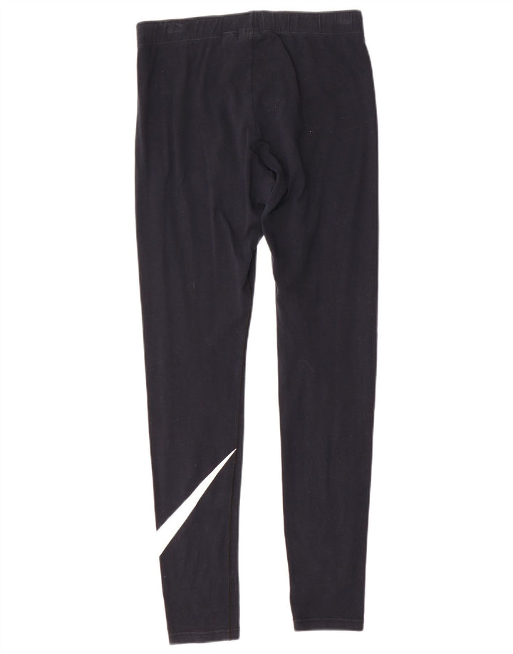 Damskie legginsy Nike Graphic UK 14, średnie czarne, bawełniane