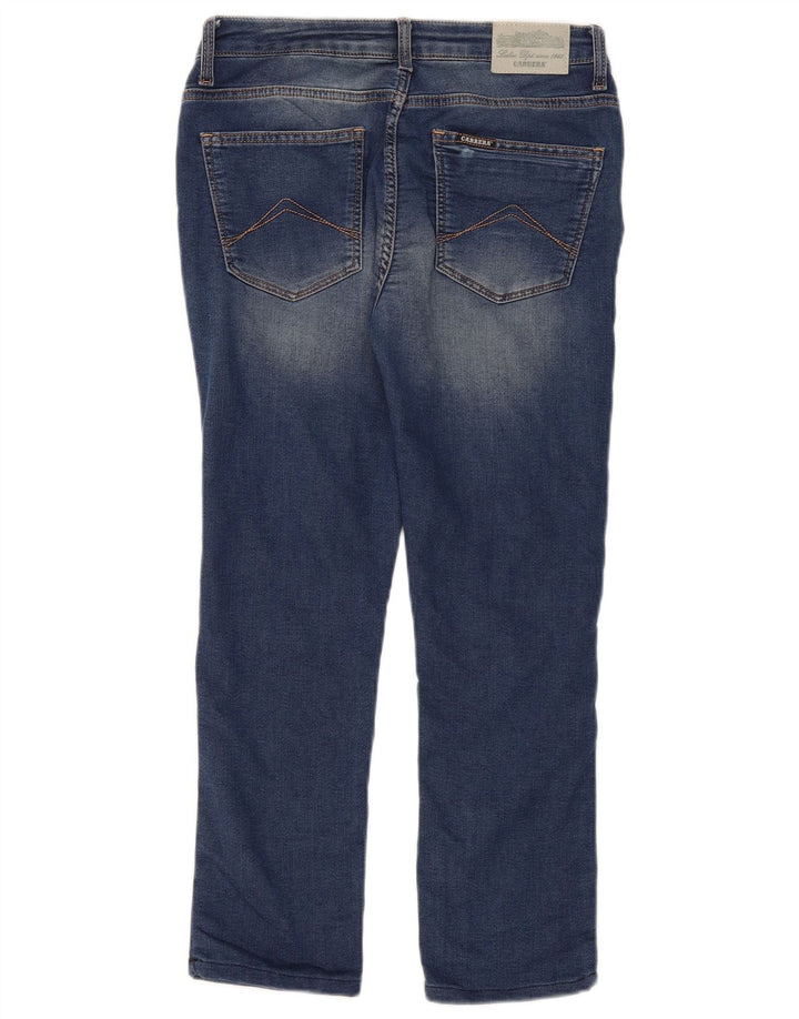 Damskie jeansy Carrera Crop Slim W30 L25 Granatowa bawełna