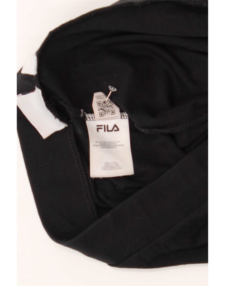 Damskie legginsy Fila Graphic UK 12, średnie, czarne, bawełniane