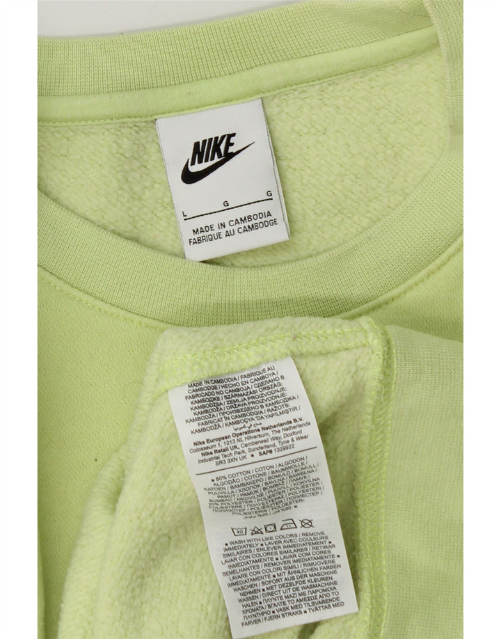 Męski sweter NIKE, duży, zielony, bawełniany