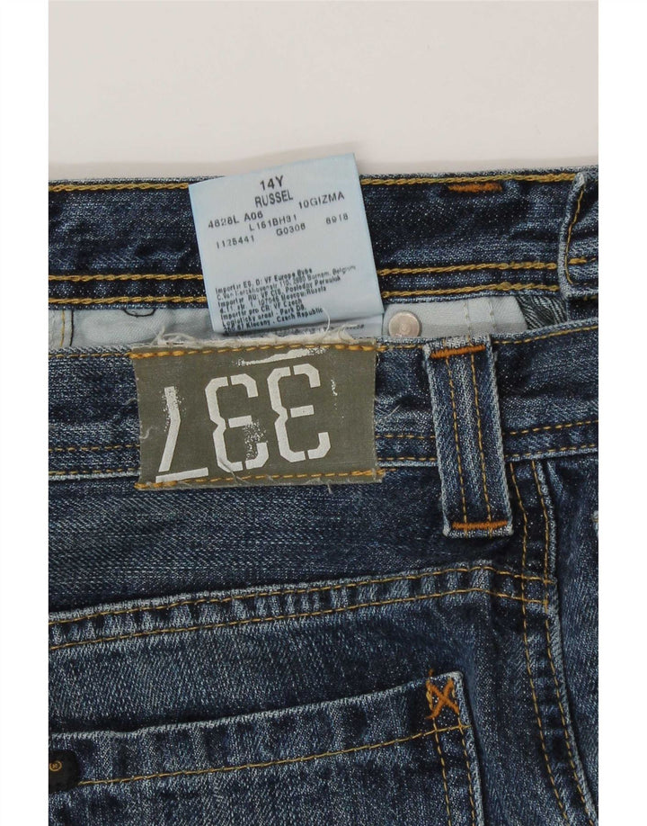 Dżinsy chłopięce Lee Russel Bootcut 13-14 lat W28 L31 Niebieska bawełna
