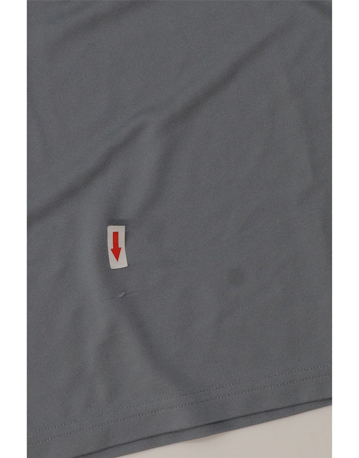 Adidas Męski T-shirt Climalite Top Mały Szary Poliester