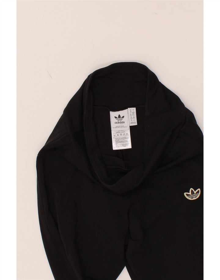 ADIDAS Womens Leggings UK 10 Small  Black Cotton Vintage Adidas and Second-Hand Adidas from Messina Hembry 