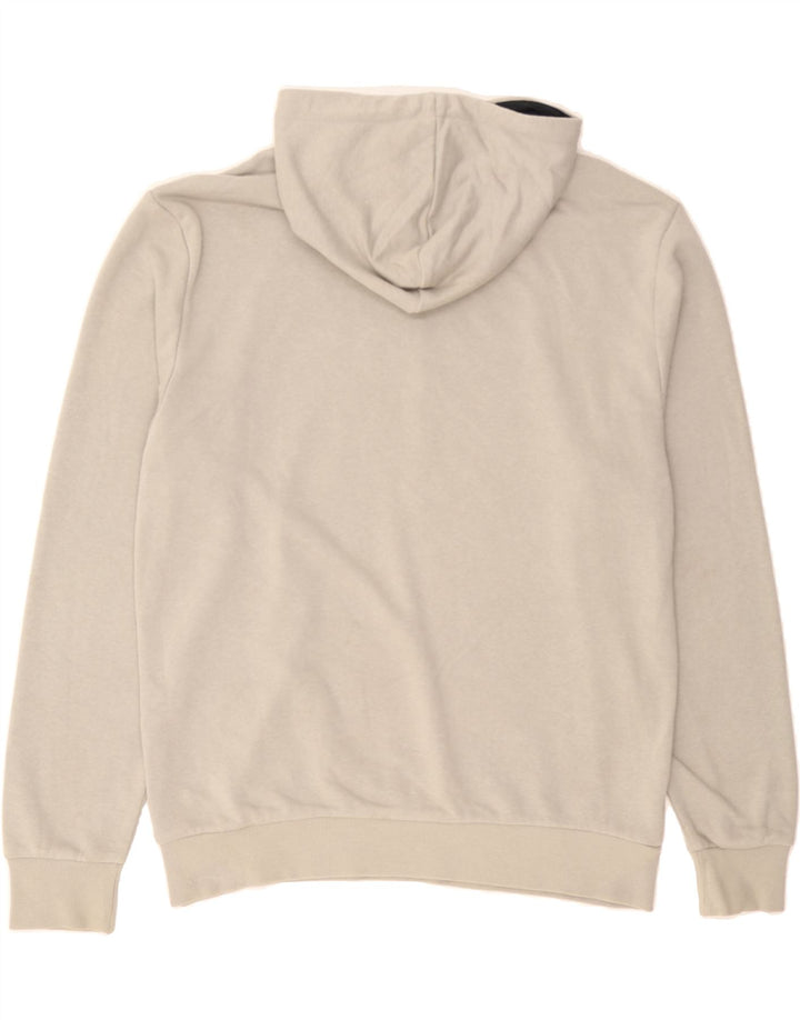 PUMA Mens Graphic Hoodie Jumper Medium Off White Cotton Vintage Puma and Second-Hand Puma from Messina Hembry 