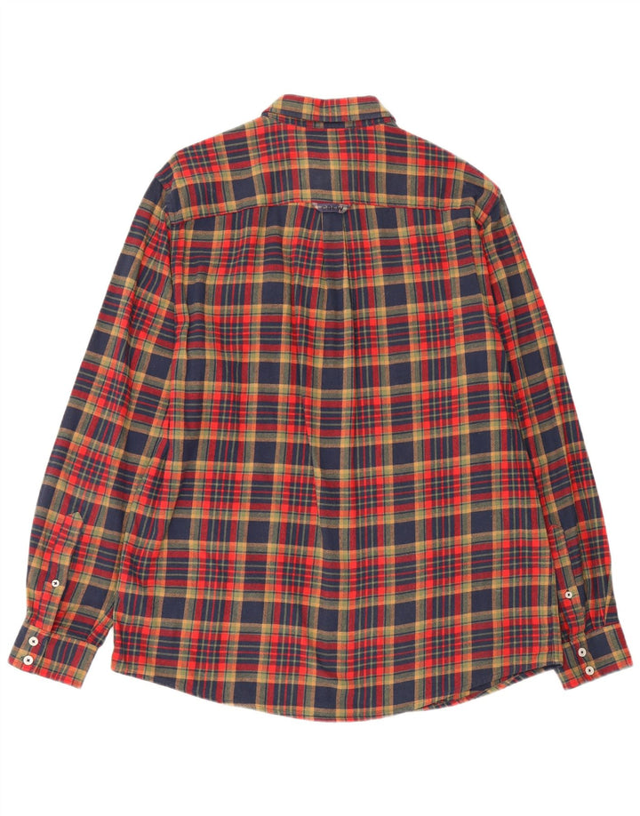 Crew Clothing Męska koszula flanelowa o klasycznym kroju, duża, wielobarwna krata