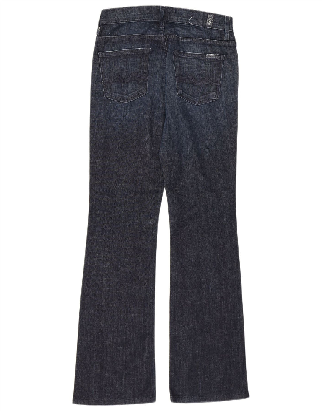 7 For All Mankind Damskie jeansy Bootcut ze średnim stanem W26 L30 Granatowe