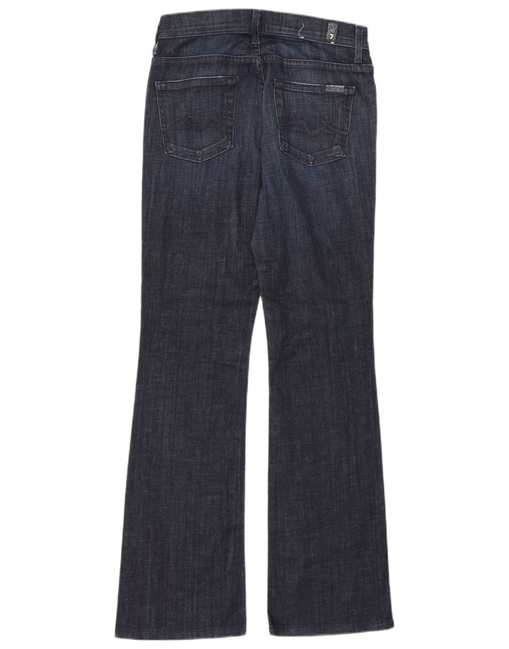 7 For All Mankind Damskie jeansy Bootcut ze średnim stanem W26 L30 Granatowe