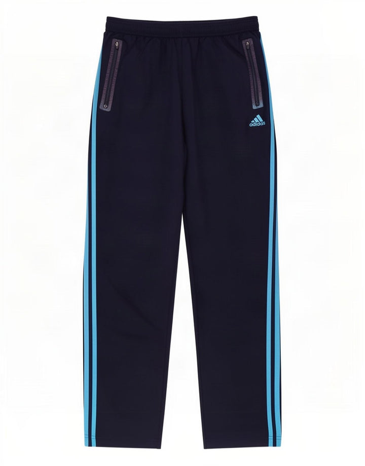 Męskie spodnie dresowe Adidas Climacool, duże, granatowe, z poliestru