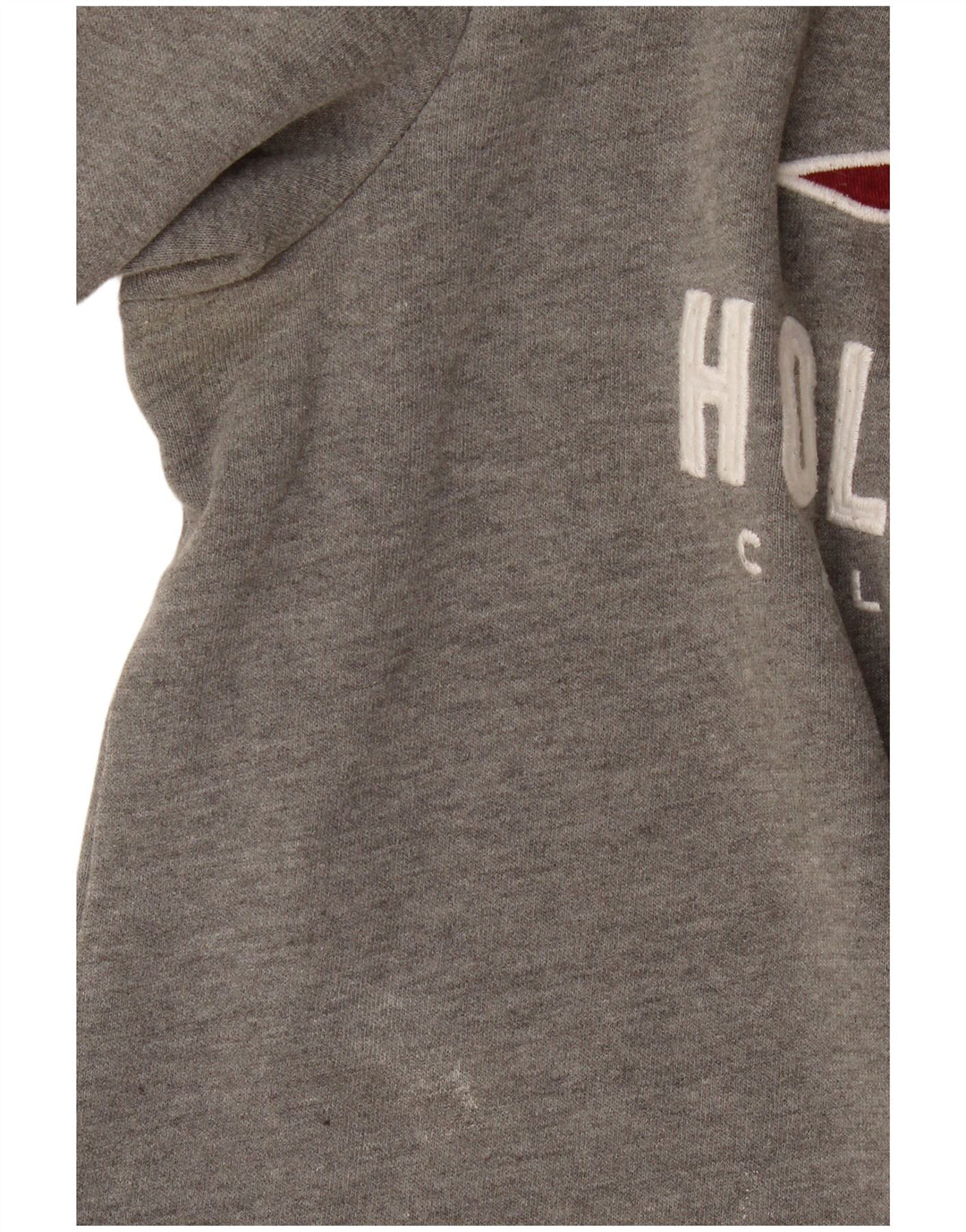 Męska bluza z grafiką Hollister, mała, szara, bawełniana