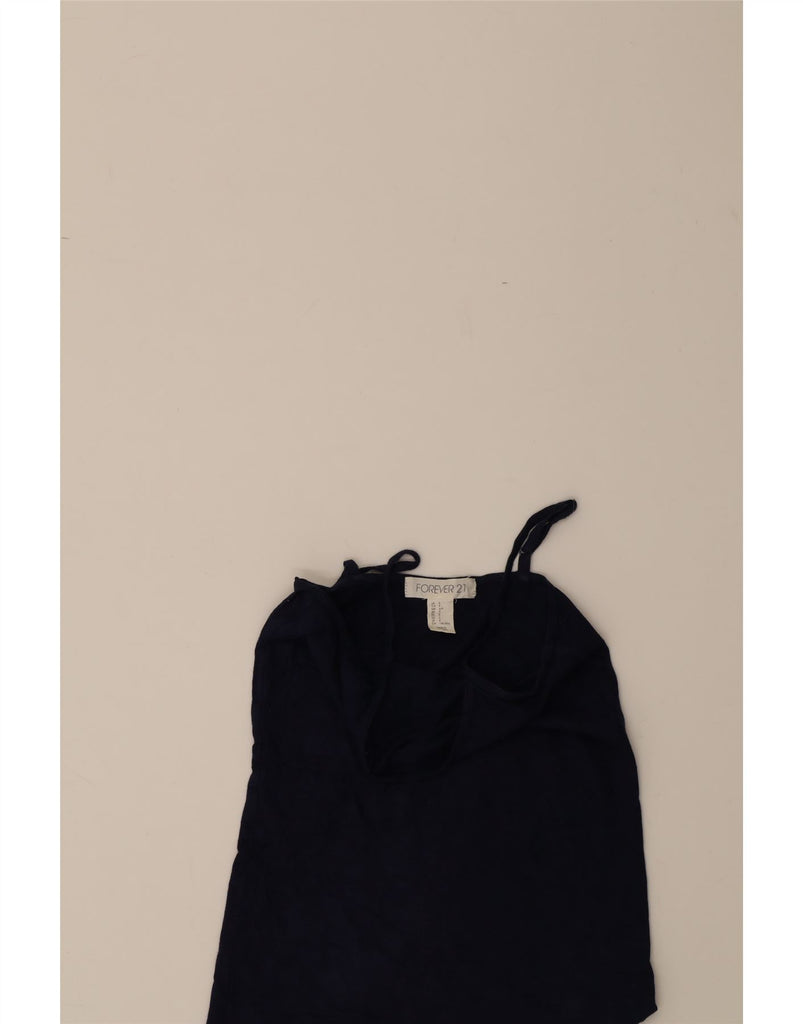 FOREVER 21 Womens Cami Top UK 8 Small Navy Blue Vintage Forever 21 and Second-Hand Forever 21 from Messina Hembry 