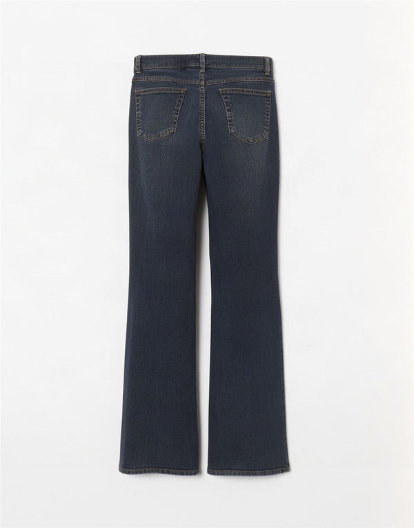 Marks & Spencer Damskie jeansy Bootcut UK 16, duże, W34 L31, niebieska bawełna
