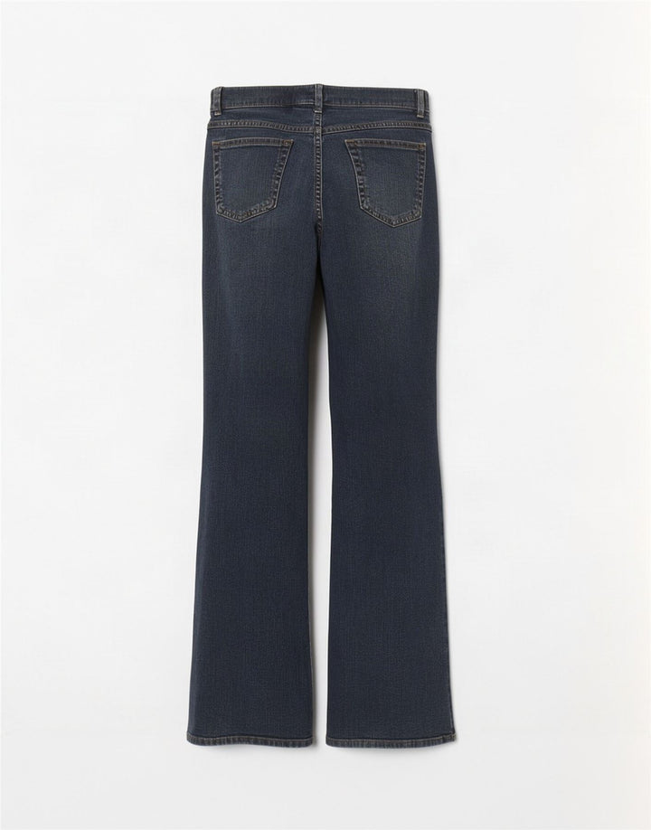 Marks & Spencer Damskie jeansy Bootcut UK 16, duże, W34 L31, niebieska bawełna