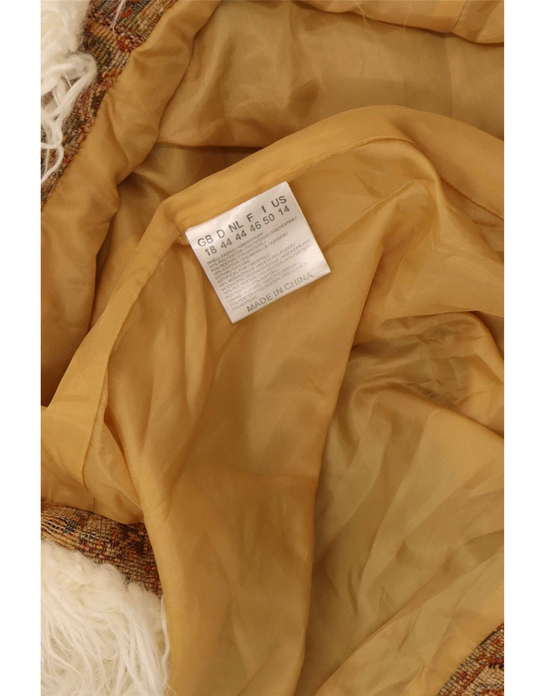 Płaszcz damski Joe Browns UK 18 XL, brązowy, geometryczny poliester