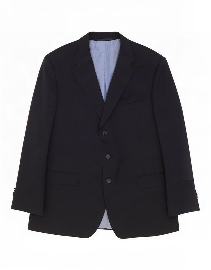 Marks & Spencer Męska marynarka zapinana na 3 guziki, UK 44 XL, granatowa, wełniana