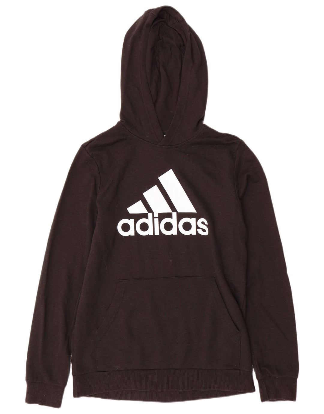 Chłopięcy sweter z kapturem ADIDAS z grafiką, 15-16 lat, czarna bawełna