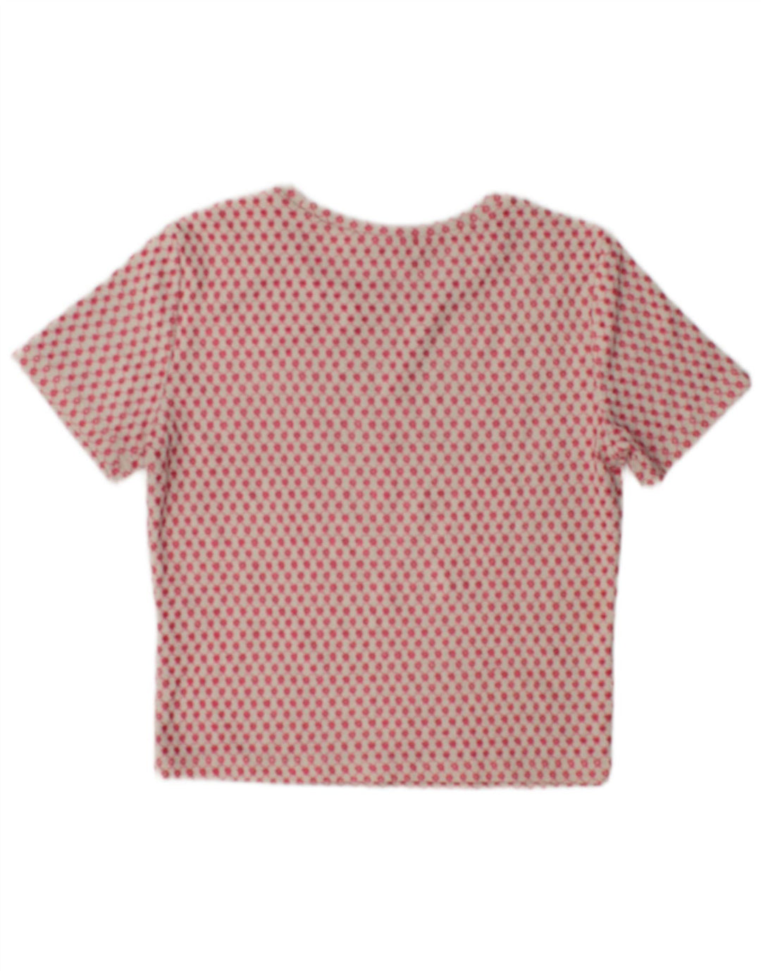 Damski krótki top Zara UK 12, średni różowy geometryczny