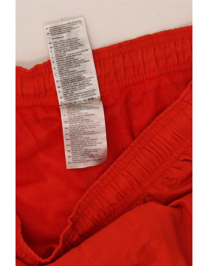 Męskie spodenki kąpielowe Adidas, średni czerwony nylon