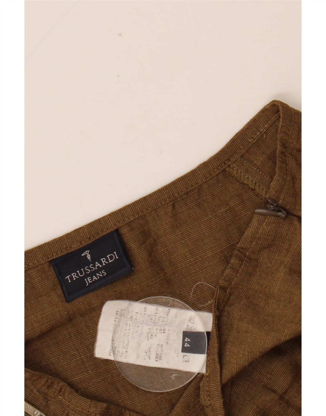 Damska spódnica w kształcie litery A TRUSSARDI IT 44 Medium W29 Brązowa wiskoza