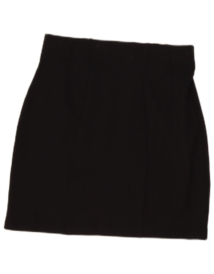 Marks & Spencer Damska spódnica mini UK 12 Medium W30 Czarna wiskoza