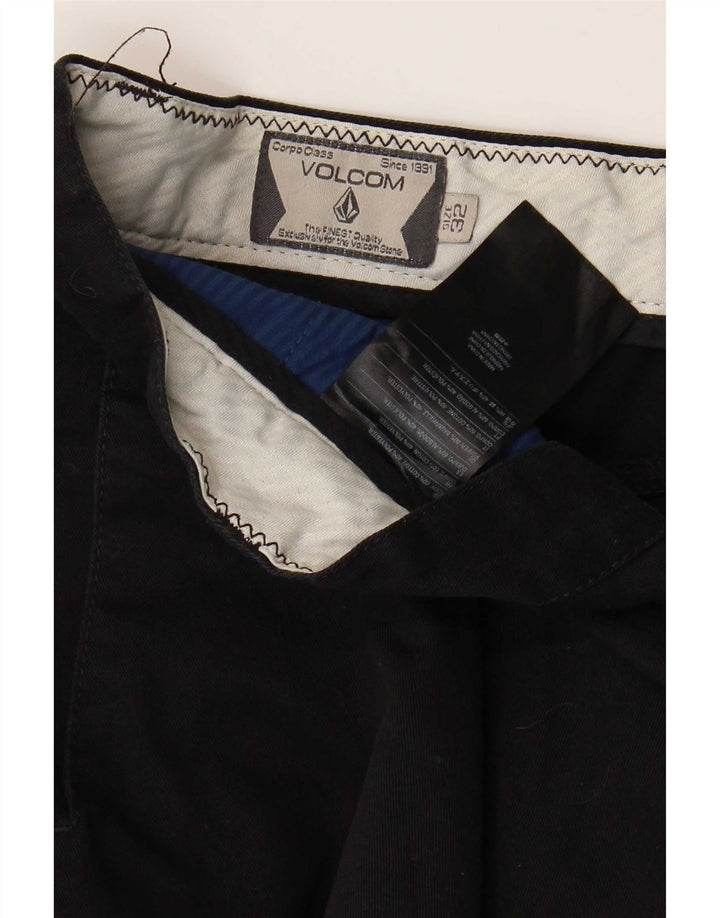 Męskie proste spodnie chino Volcom W32 L30 Czarna bawełna