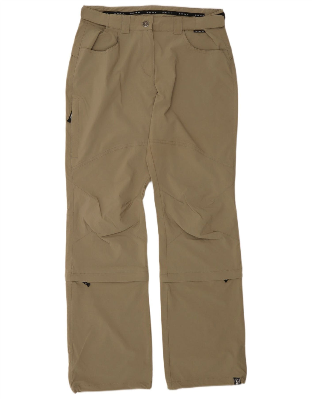 Damskie spodnie turystyczne Icepeak EU 40 Medium W30 L32 Khaki Poliester
