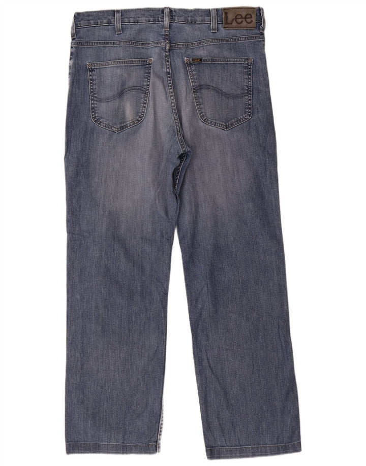 Męskie jeansy LEE Brooklyn Straight W36 L29 Niebieskie, bawełniane