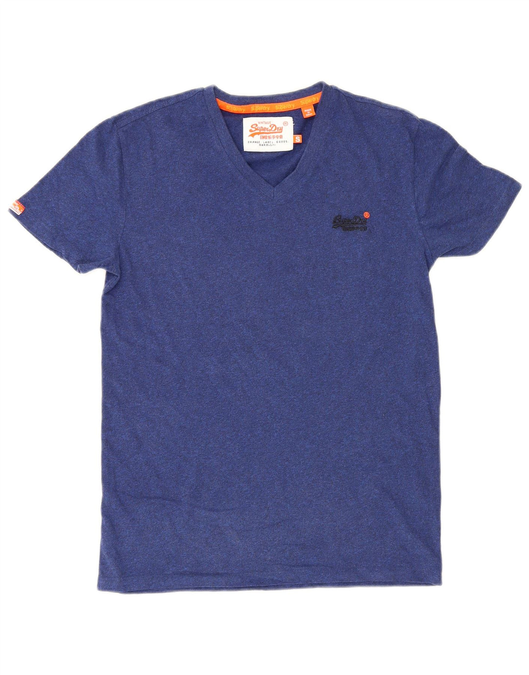 T-shirt męski Superdry, mały, granatowy, bawełniany