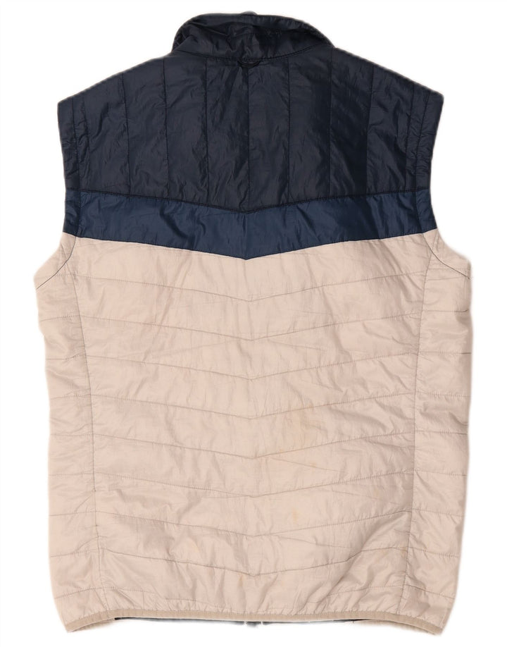 Męska wyściełana kamizelka Timberland UK 38, poliester w kolorze średniej bieli