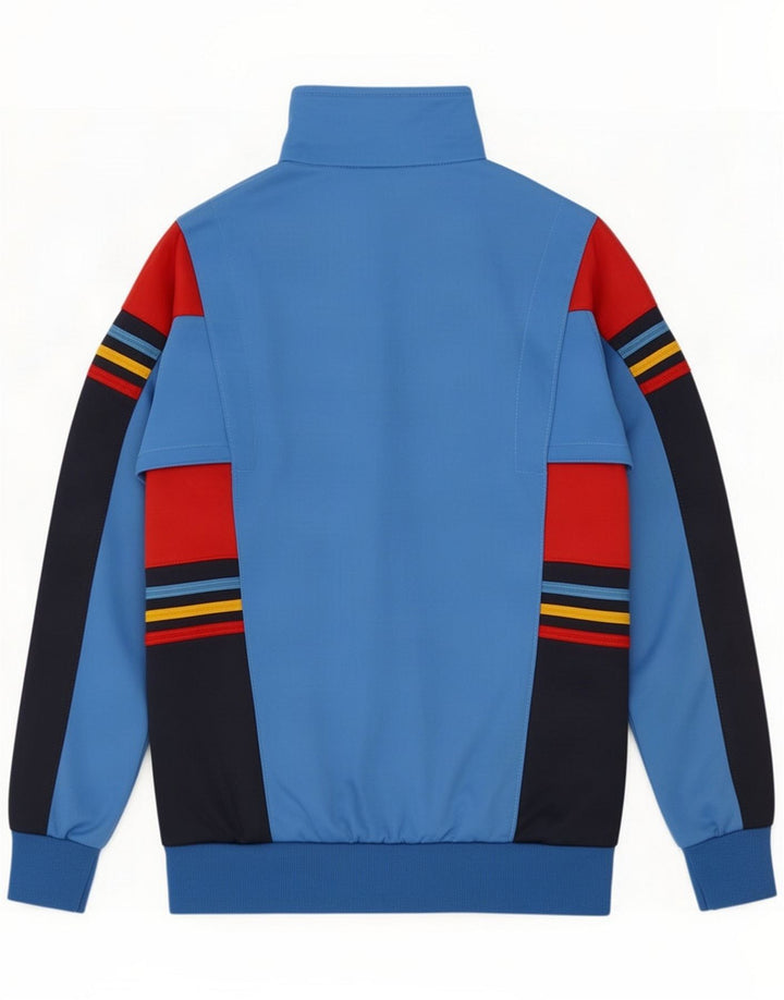 POP 84 Męska bluza dresowa, mała niebieska Colorblock